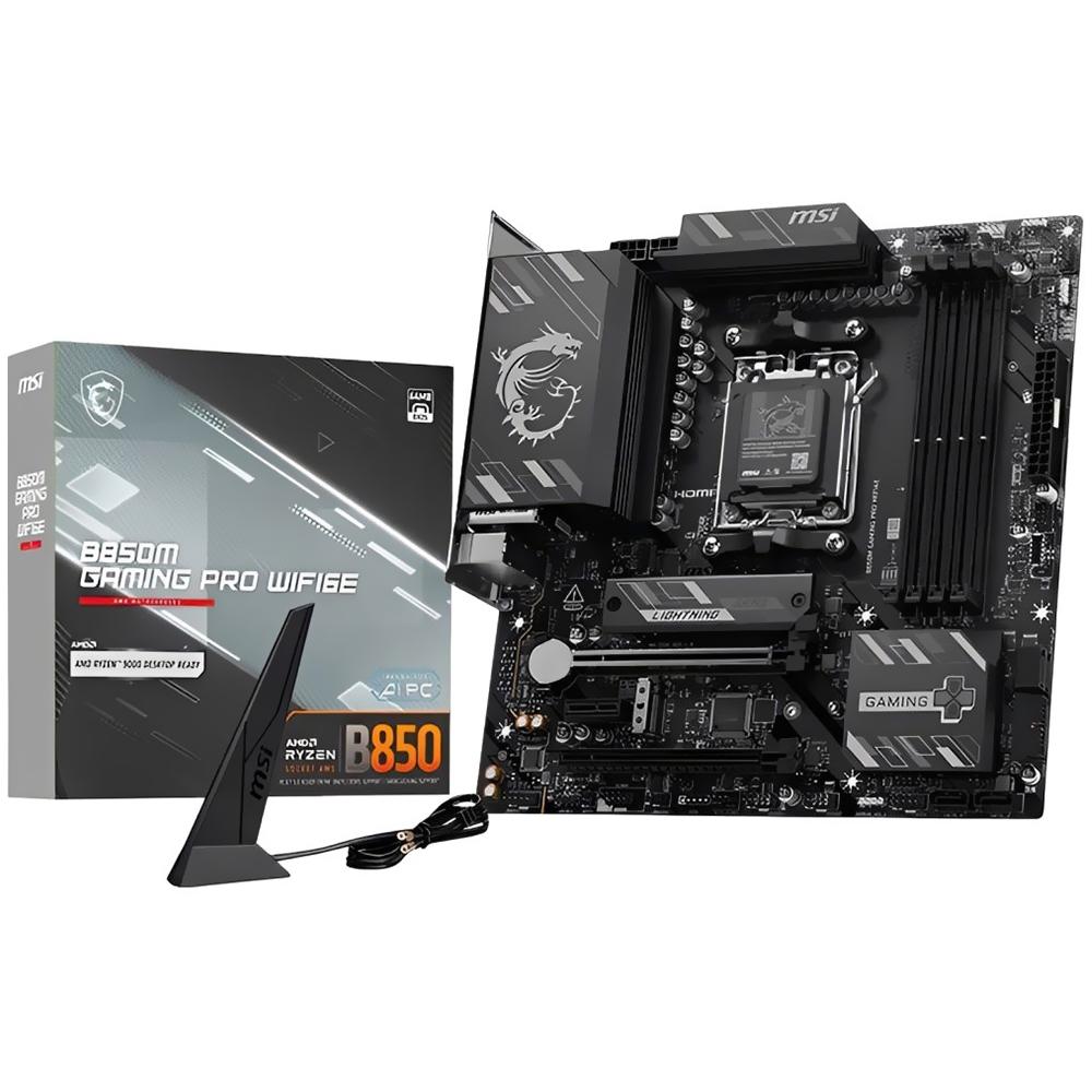 Placa Mãe MSI B850M Gaming Pro Wi-Fi6E Socket AM5 / DDR5